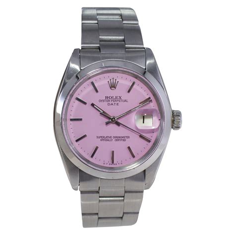 stainlees steel rolex with pink face|rolex oyster steel perpetual.